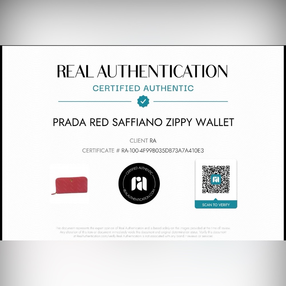Prada Large Saffiano Leather Wallet - Picture 4 of 4
